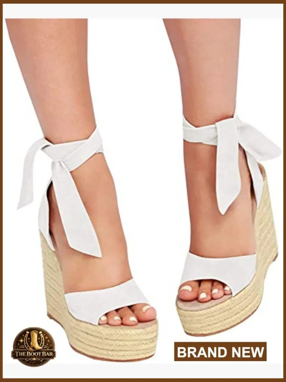 Platform Espadrille Wedge Sandals with Ankle Strap Buckle